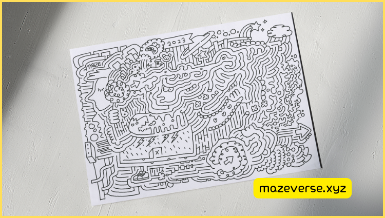maze game worksheet image.