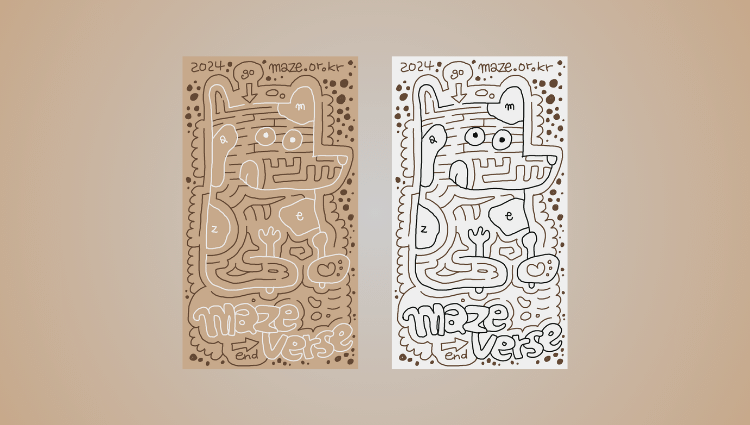 A preview image of a maze design that can be downloaded.